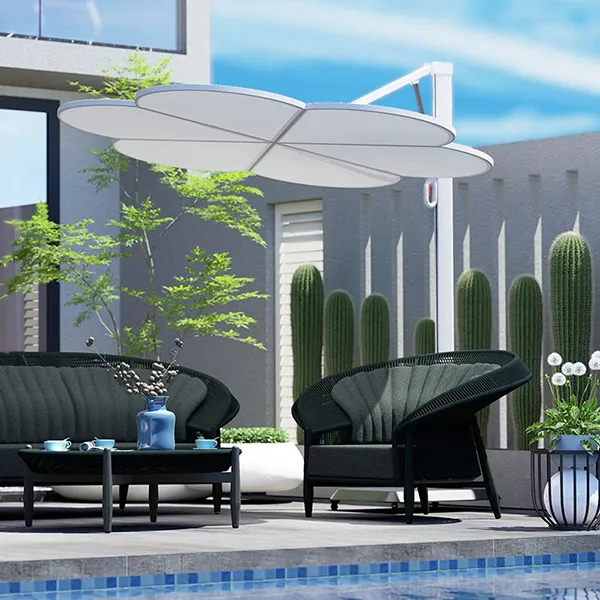 1.6-pieces flower Patio Adjustable Umbrella