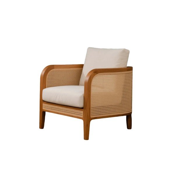 2.Rattan mid century outdoor chair