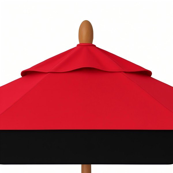 Patio Umbrella Red Canopy