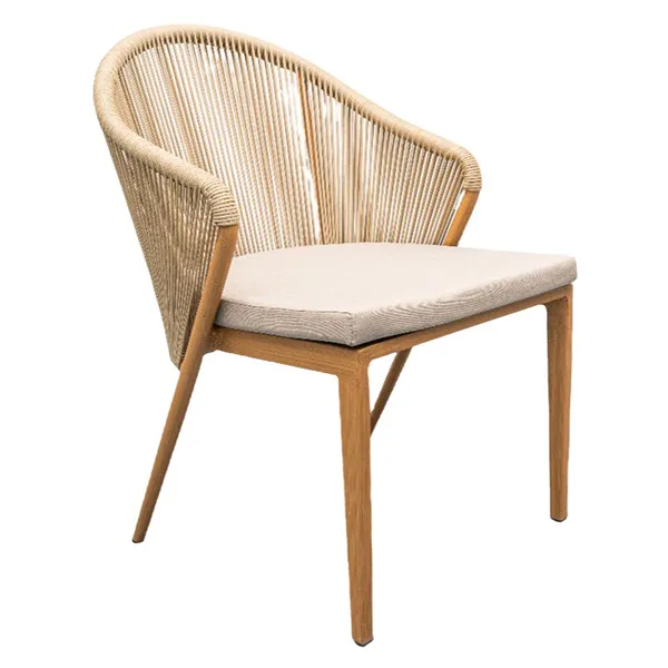 3.Rope Weave outdoor dining set with tea table