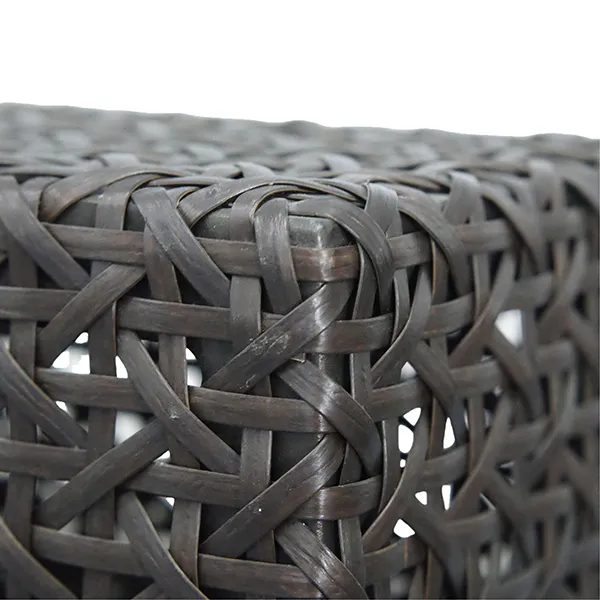 3.U-Shaped PE Rattan Outdoor sofa with wooden table