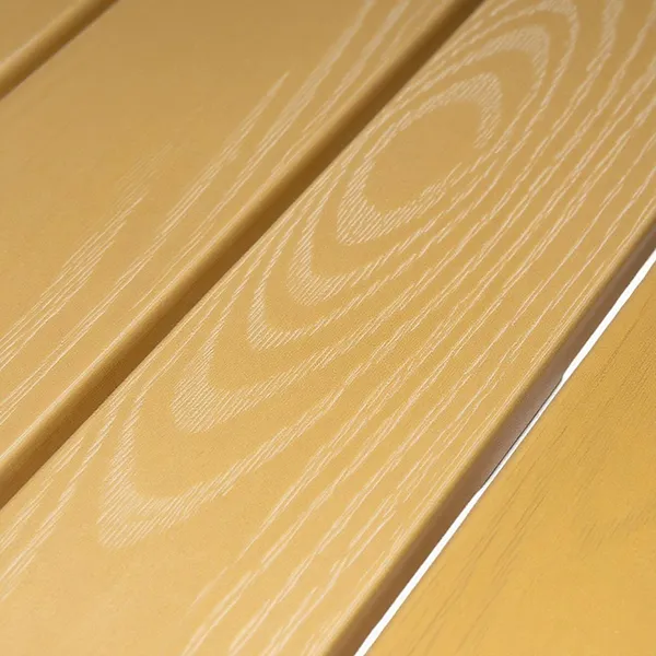 Double plastic wood outdoor dining table set table top