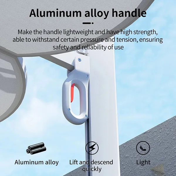 5.6-pieces flower Patio Adjustable Umbrella