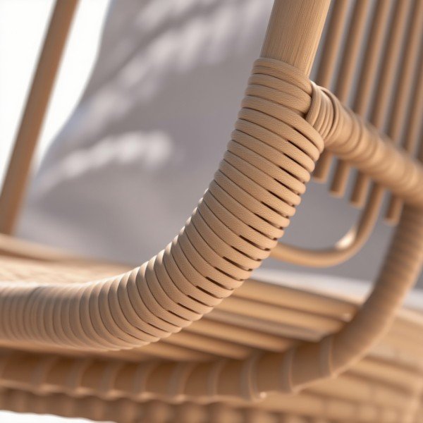 1.Modern Minimalist Outdoor PE Rattan Swing Chair Frame