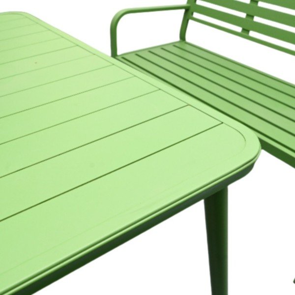 6.Outdoor Dining Set with Bench and Chairs for Patio or Lawn