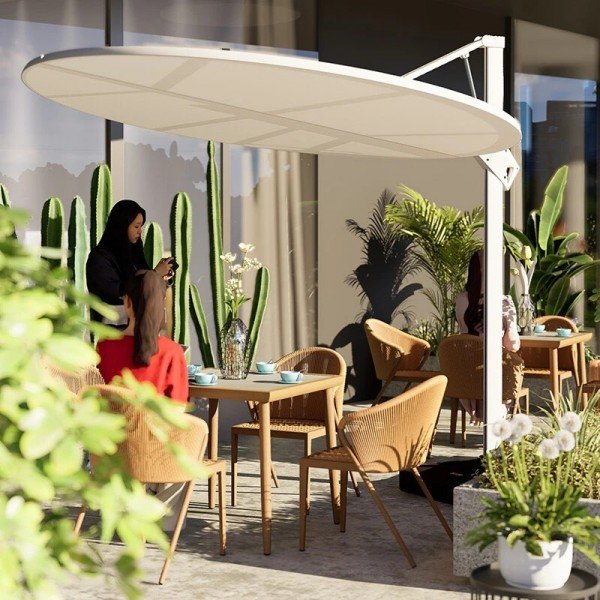 9.Adjustable Patio Butterfly Umbrella