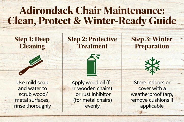 Adirondack Chair Maintenance Clean, Protect & Winter-Ready Guide