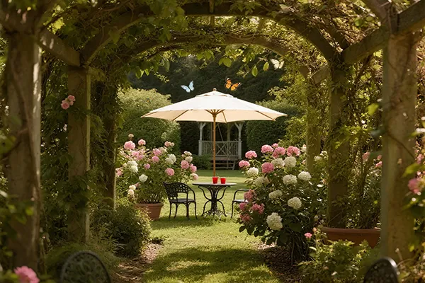 Application-of-Patio-Umbrella-in-Gardens