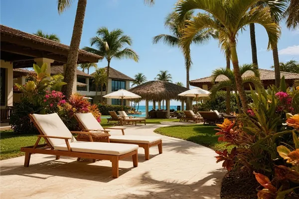 Application-of-outdoor-chaise-lounge-in-resorts