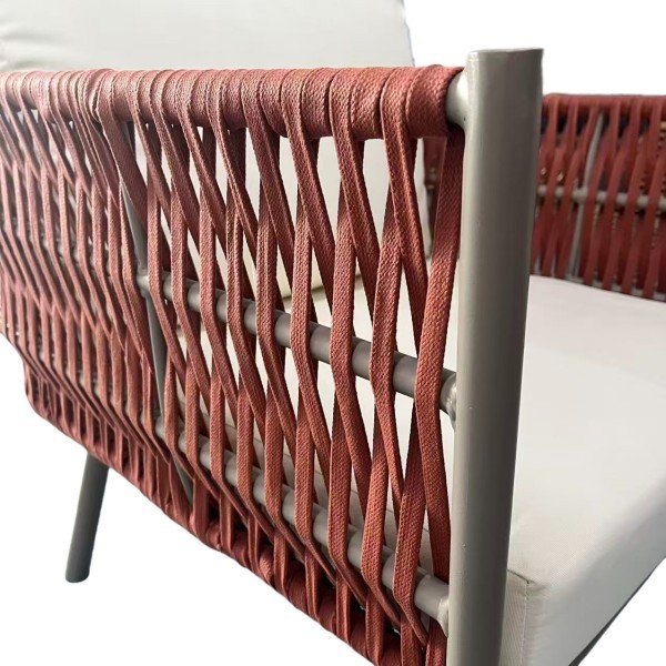 4.3-Piece Modern Outdoor Rope Sofa Set