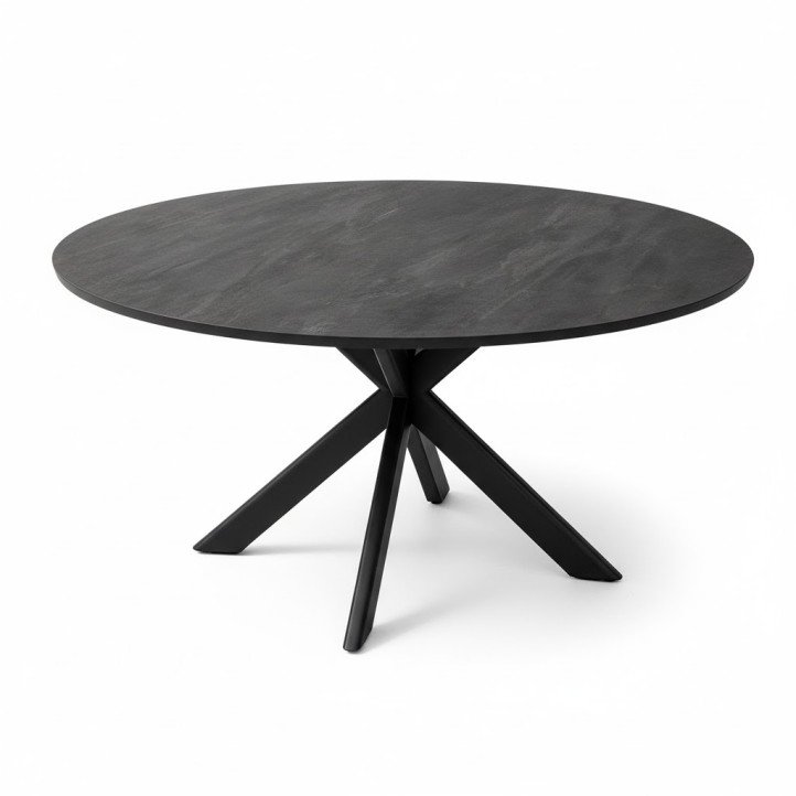 4.5-Piece Modern Black Outdoor Dining Set