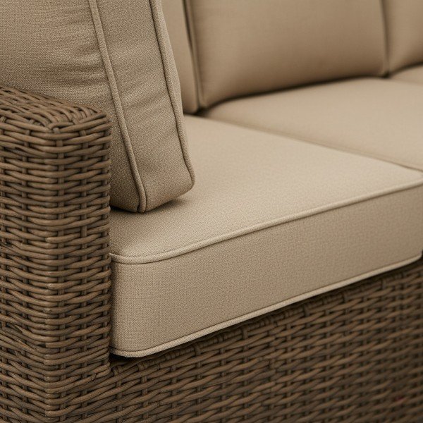 4.7-Piece Luxury Outdoor Rattan Corner Sofa Set Modular L-Shape Patio Sect