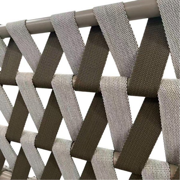 4.Luxury Woven Strap Outdoor Sofa Furniture Set