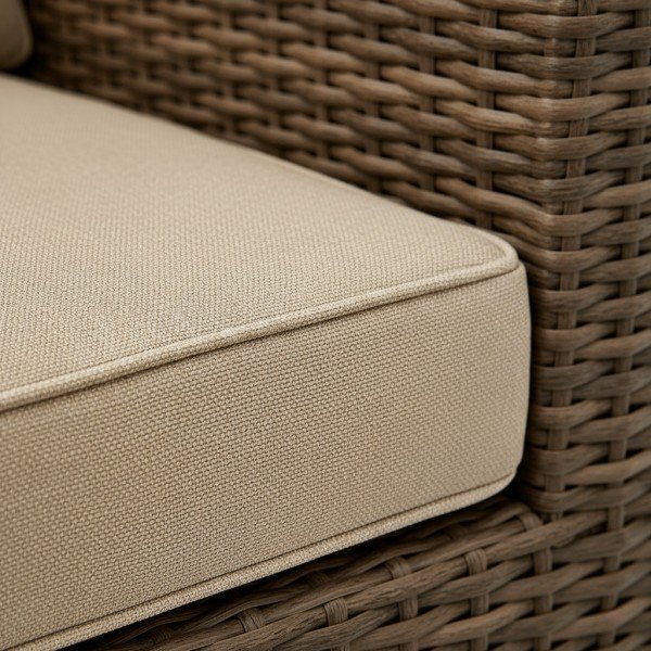 5.7-Piece Luxury Outdoor Rattan Corner Sofa Set Modular L-Shape Patio Sect