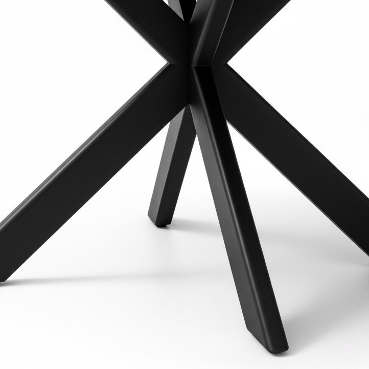 7.5-Piece Modern Black Outdoor Dining Set