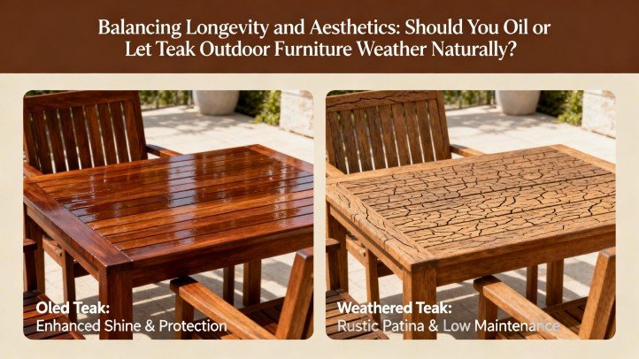 Balancing Longevity and Aesthetics Should You Oil or Let Teak Outdoor Furniture Weather Naturally