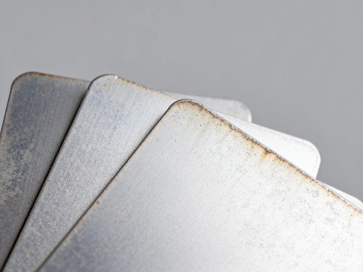 AAMA 2605 powder-coated aluminum sample under salt spray.