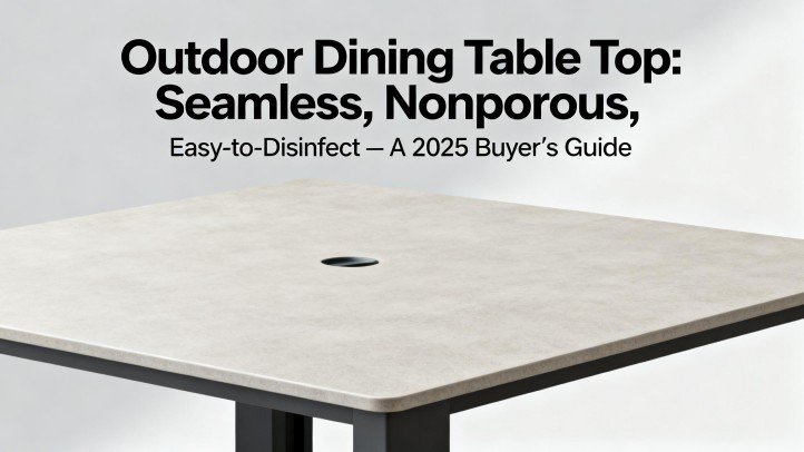 Outdoor Dining Table Top Seamless, Nonporous, Easy-to-Disinfect — A 2025 Buyer’s Guide