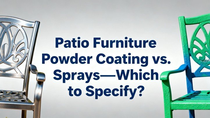 Patio Furniture Powder Coating vs. Sprays-Which to Specify