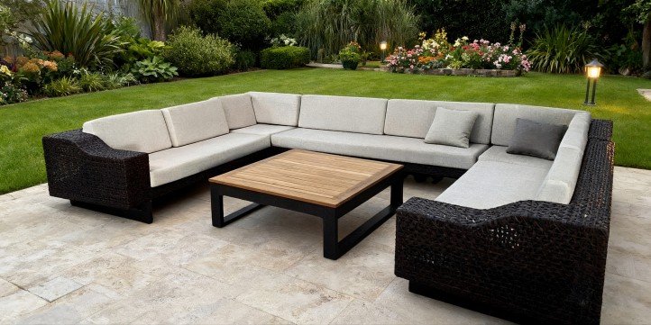 Custom outdoor furniture in real-life settings