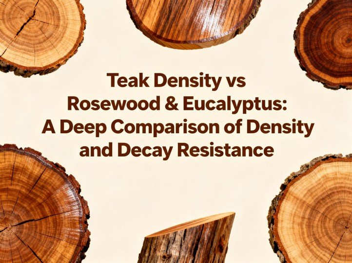 Teak Density vs Rosewood & Eucalyptus: A Deep Comparison of Density and Decay Resistance
