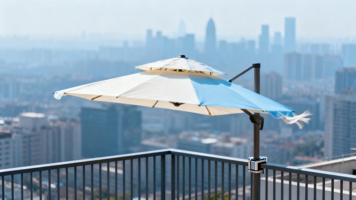 how to secure patio umbrella without base
