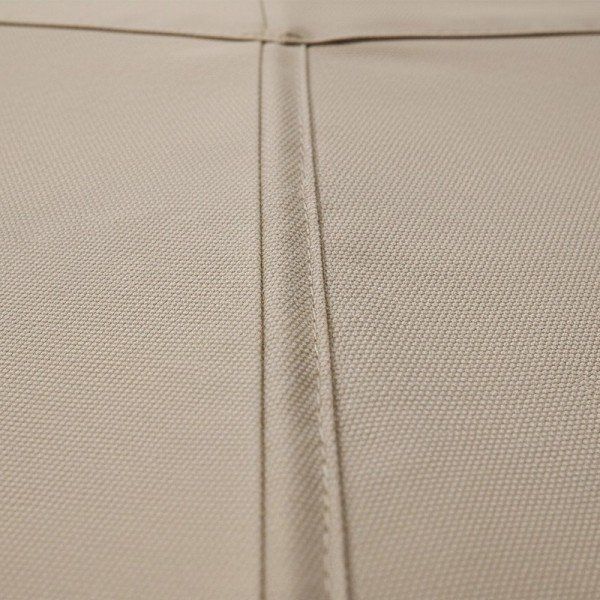 Close-up of the durable, UV-resistant fabric and reinforced seams of the Offset Patio Umbrella canopy.