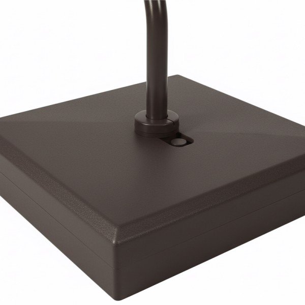 Close-up of the heavy-duty weighted base for the Offset Patio Umbrella stability.