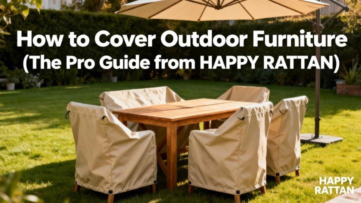 How to Cover Outdoor Furniture (The Pro Guide from HAPPY RATTAN)