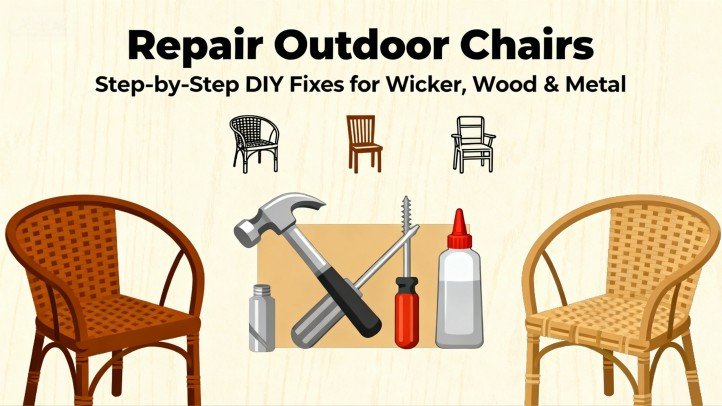 Before and after: how to repair outdoor chair results for wicker, wood, and metal
