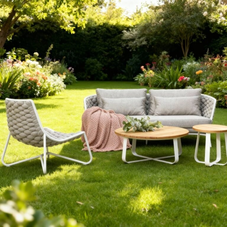 Outdoor Sofa and Coffee Table
