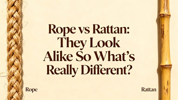 Rope vs Rattan They Look Alike-So What’s Really Different